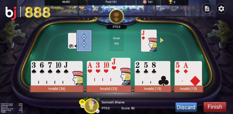 Hướng dẫn chơi game pool rummy đổi thưởng