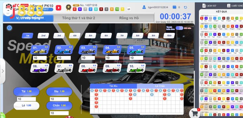 Cách chơi game quay số tại BJ888