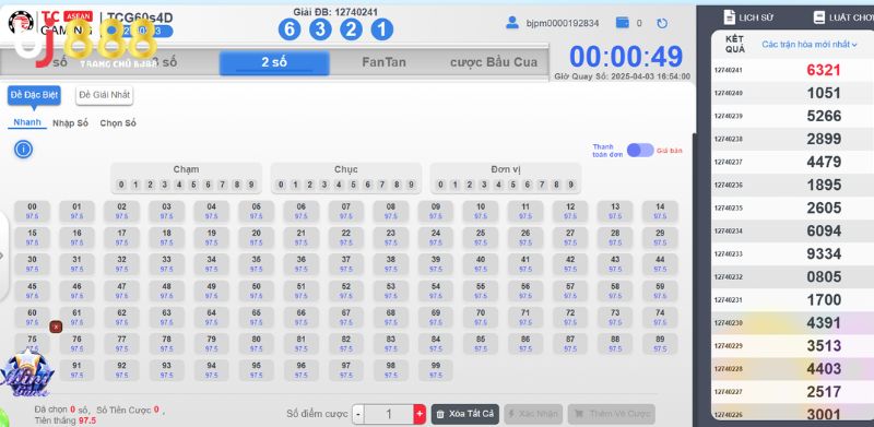 BJ888 mang đến nhiều hình thức cược xổ số để người chơi lựa chọn